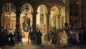 Godefroy de Bouillon Deposits in the Church of the Holy Sepulchre the Trophies of Ascalon