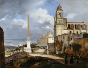 Santa Trinità dei Monti and Villa Medici in Rome by Francois Marius Granet