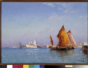 Topis in the Basin Facing the Church of La Salute in Venice