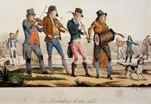 Troubadours by Francois Nicolas Martinet, Print, France