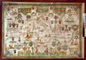 Geographic Map of the Mediterranean Sea