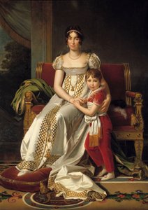 Portrait of Hortense de Beauharnais, Queen of Holland (1783-1837) and her son Napoleon Charles (1807)