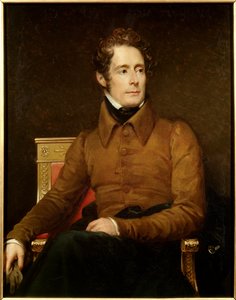 Portrait of Alphonse de Lamartine (1790-1869) poet and politician