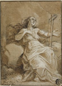 Magdalen in the Desert by Francois Perrier