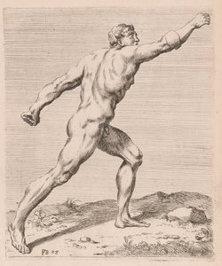 The Borghese Gladiator, side view, turned to right (plate 28)