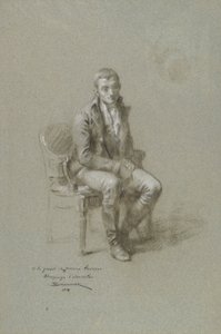 Seated Male Figure by Francois Schommer