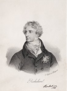 Portrait of Armand Emmanuel du Plessis, duc de Richelieu by Francois Seraphin Delpech