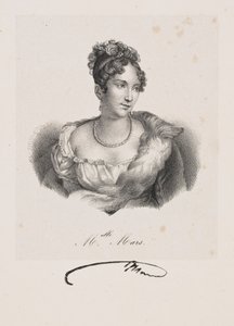 Portrait of Miss Mars (pseudonym of Anne Françoise Hyppolyte Boutet Salvetat) by Francois Seraphin Delpech