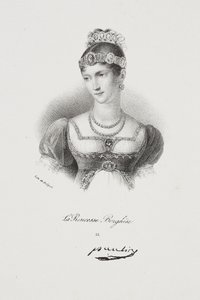 Portrait of Princess Pauline Borghese (Marie Paulette Bonaparte) by Francois Seraphin Delpech