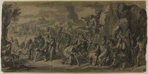Moses Striking the Rock by Francois Verdier