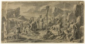 Moses and the Brazen Serpent by Francois Verdier