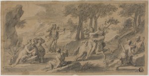 The Flight of the Centaur Nessus with Dejanina by Francois Verdier
