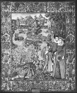 Water festival of Henri III (1551-89) and Louise de Lorraine (1553-1601) Brussels Workshop, c.1580