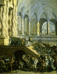 Christ Driving the Money Lenders from the Temple by Francois de Nome