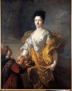 Portrait of the Duchess of The Force. Painting by Francois De Troy by Francois de Troy