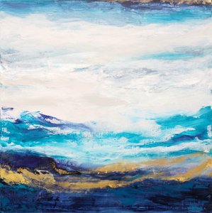 Golden Ocean Abstract