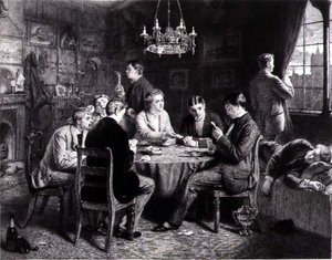 Reverie - A Voice from Far Away, Engraved by Robert W. Macbeth, Published by Thomas McLean by Frank (after) Dicksee
