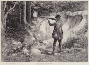 Sir Francis Chantrey killing two woodcocks with one shot while hunting at Holkham Hall, Norfolk by Frank (after) Feller