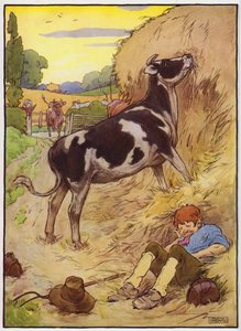 Illustration for Old Dame Trot and Her Pig by Frank Adams