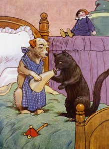 Illustration for Old Mother Hubbard by Frank Adams
