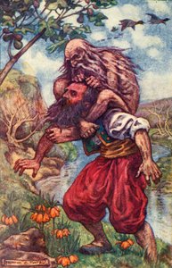The old man nimbly threw his legs over my neck, at the same time squeezing my throat, c. 1930