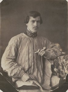 Artist or Assistant with Pipe by Frank Chauvassaignes