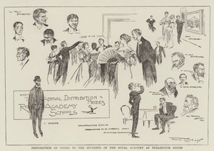 Distribution of Prizes to the Students of the Royal Academy at Burlington House by Frank Craig