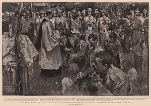 On the Eve of Battle, the Celebration of the Holy Communion on the Veldt by Frank Craig
