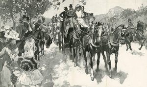 Opening of the Coaching Season by Frank Craig