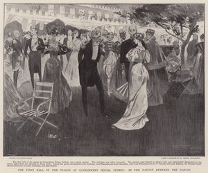 The First Ball of the Season at Government House, Sydney, in the Garden between the Dances