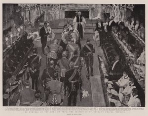 The Funeral of the Duke of Teck, the Service in St George