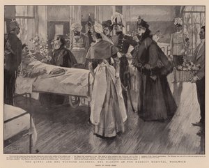 The Queen and her Wounded Soldiers, Her Majesty at the Herbert Hospital, Woolwich by Frank Craig