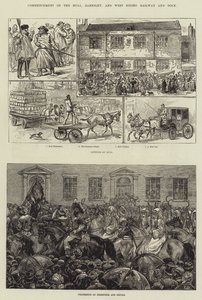 Commencement of the Hull, Barnsley, and West Riding Railway and Dock