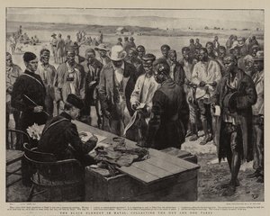 The Black Element in Natal, collecting the Hut and Dog Taxes
