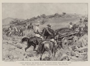The Matabele Revolt, provisioning Buluwayo