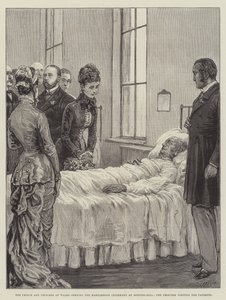 The Prince and Princess of Wales Opening the Marylebone Infirmary at Notting-Hill, the Princess Visiting the Patients by Frank Dadd