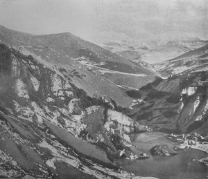 A Steep Gully Cut by the Alph River Through the Koettlitz Glacier by Frank Debenham