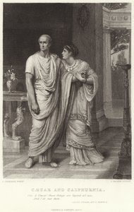 Caesar and Calphurnia, Julius Caesar, Act II, Scene II