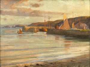 On the North Devon Coast by Frank Dicksee