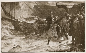 The Funeral of a Viking, illustration from 