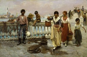 Water Carriers, Venice, 1884 by Frank Duveneck
