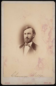 Portrait of Chauncey Wiltse by Frank F Currier