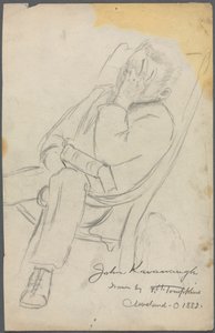 Sketch of John Kavanaugh by Frank H. Tompkins