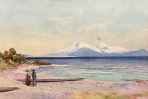 New Zealand: Lake Taupo by Frank H Wright