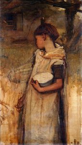 Girl with Flowers by Frank Holl