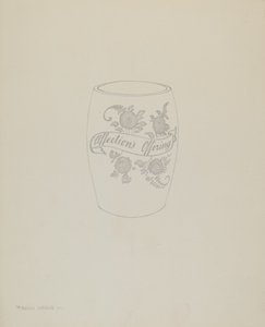 American "Bohemian" Glass Mug
