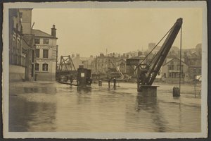[Flooded street] by Frank Meadow Sutcliffe