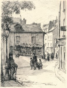 Place du Tertre, Montmartre by Frank Milton Armington