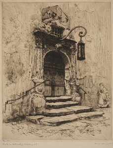 Portal Rathaus Rothenburg by Frank Milton Armington