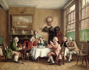 Dr Johnson at the Cheshire Cheese, Fleet Street